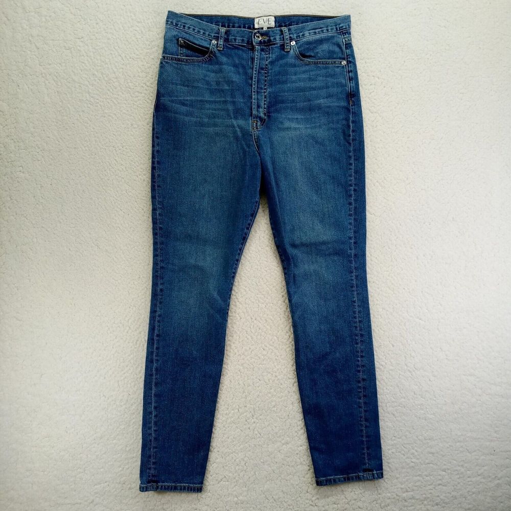 Eve Denim Jeans Womens 31 Silverlake Stretch Cotton Blend Medium Wash Tapered